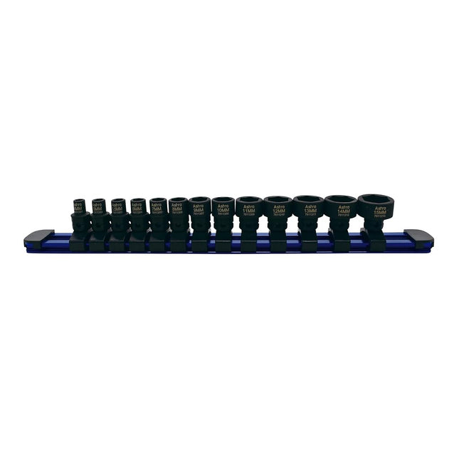 Astro Tools 78113 13-Piece 1/4" Drive Low Profile 