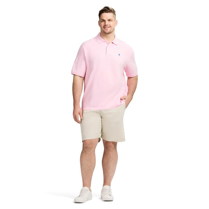 Izod Men's Advantage Performance Short Sleeve Fashion Polo Shirt, Fairytale, Large