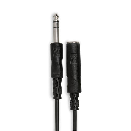 Hosa 1/4-In TRS to 1/4-In TRS Headphone Extension Coiled Cable, 25 Feet