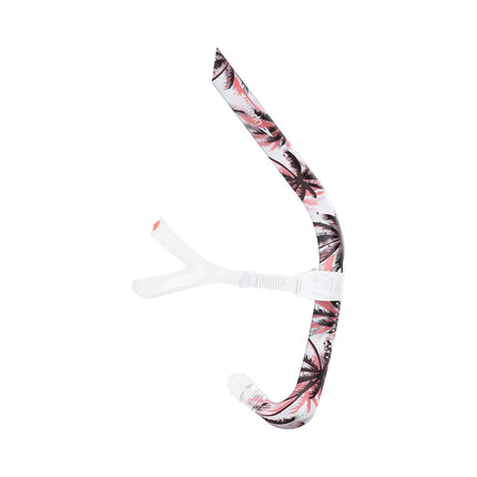 Speedo Unisex-Adult Swim Training Snorkel Bullet Head, Fiery Coral Palms