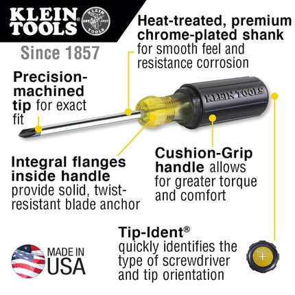 KLEIN TOOLS 7 Piece Cushion-Grip Screwdriver Set 85076