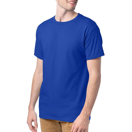 Hanes Men's ComfortSoft T-Shirt (Pack of 4),Deep Royal,Small