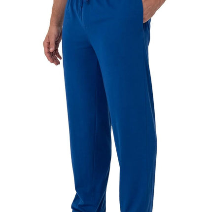 Fruit of the Loom Men's Extended Sizes Jersey Knit Sleep Pajama Lounge Pant (1 & 2 Packs) Bottom, Mazarine Blue, Large Tall