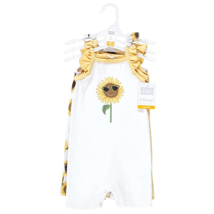 Barboteuses unisexe en coton Hudson Baby, tournesol, 0-3 mois