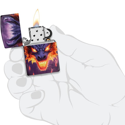 Zippo Glowing Dragon Design 540 Color Glow in The Dark Pocket Lighter