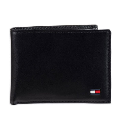 Tommy Hilfiger Men's Dore Passcase Billfold, Black
