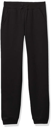 The Children's Place Girls French Terry Jogger Pants, Black Single, Small
