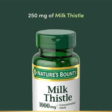 Nature's Bounty Milk Thistle 1000 mg, 50 Softgels