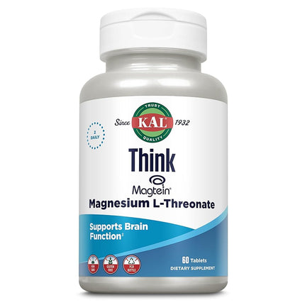 KAL Think Magnesium L-Threonate 2000 mg 60 Tablets