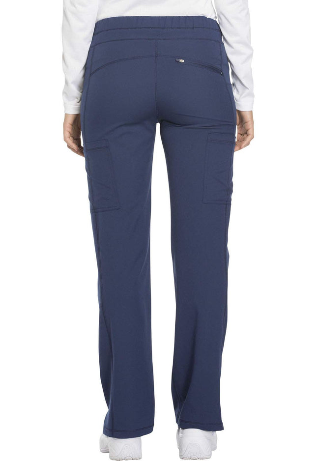 Dickies Dynamix by Women's Drawstring Cargo Scrub Pant Small Navy