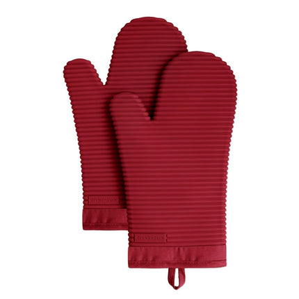 KitchenAid Ribbed Soft Silicone Oven Mitt Set, Smo