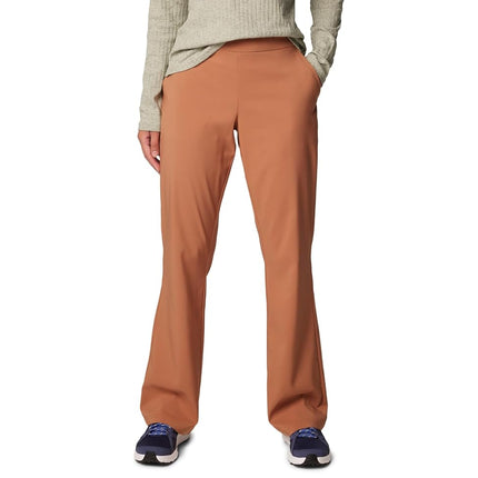Columbia Women's All Seasons Bootcut Pant Hiking, Camel Brown, S