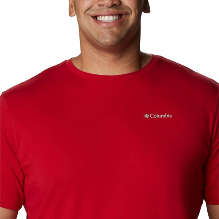 Columbia Men's Thistletown Hills Short Sleeve Hiking Shirt, Mountain Red, XXL