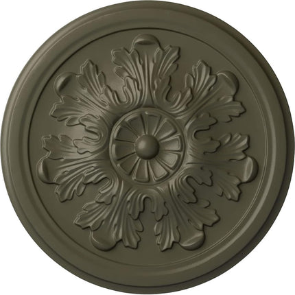 Ekena Millwork CM12LEWHF Legacy Acanthus Ceiling Medallion, 12 3/4"OD x 7/8"P (Fits Canopies up to 3 1/2"), Hand-Painted Witch Hazel