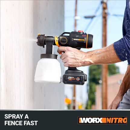 WORX NITRO 20V Cordless Paint Sprayer Power Share with Brushless Motor