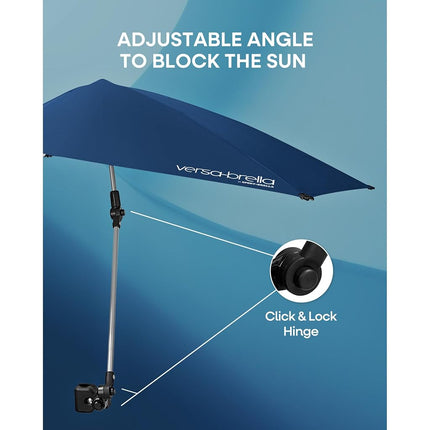 Versa-Brella Umbrella, Multi-purpose Sun Umbrella for Garden, Easy Folding Setup, Firebrick Red, 40" x 42"/102cm x 107cm