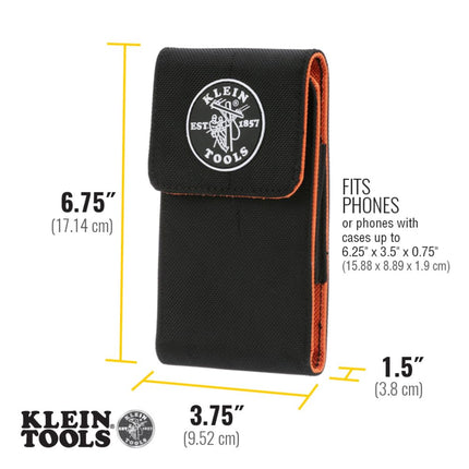 Klein Tools 55468 Phone Holder, X-Large, Fits iPhone, Google, LG, Samsung Phones, with Magnetic Closure and Belt Clip
