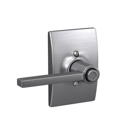 Schlage F40 LAT 626 CEN Century Collection Latitude Privacy Lever, Satin Chrome