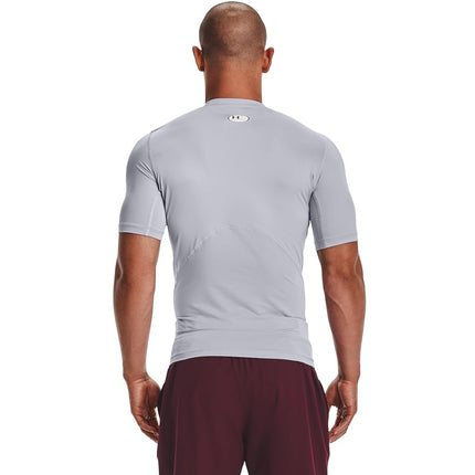 Under Armour Men's HeatGear Compression Short-Sleeve T-Shirt, Mod Gray (011)/Black, XL