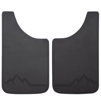 Plasticolor 000543R01 Black Off Road Scene Easy Fit Mud Guard 11" - Set of 2