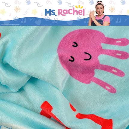 Franco Ms. Rachel Educational Adventures Bedding Super Soft Cozy Throw Blanket, 62 in x 90 in, (Officially Licensed Product) Kids