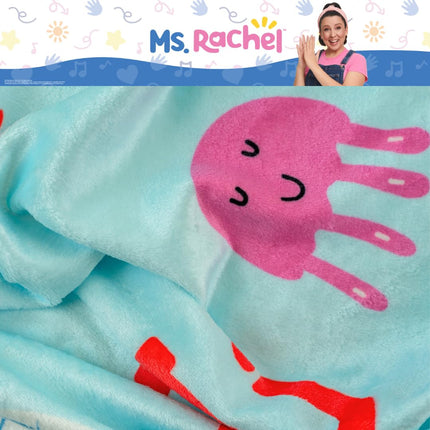 Franco Ms. Rachel Educational Adventures Bedding Super Soft Cozy Throw Blanket, 62 in x 90 in, (Officially Licensed Product) Kids