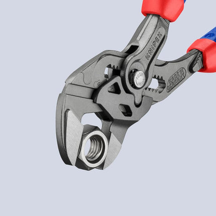 KNIPEX Tools 86 02 180 Pliers Wrench, Black Finish Comfort Grip, 7.25"