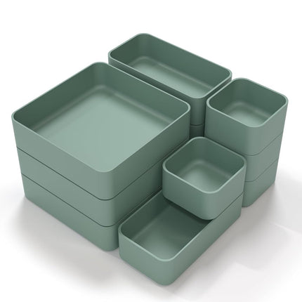 CHANCETSUI 11-Piece Stackable Drawer Organizer Set