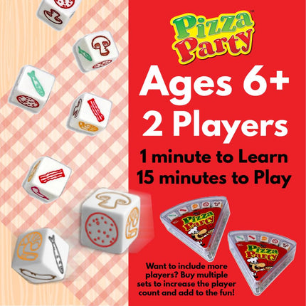 University Games Pizza Party Dice Game