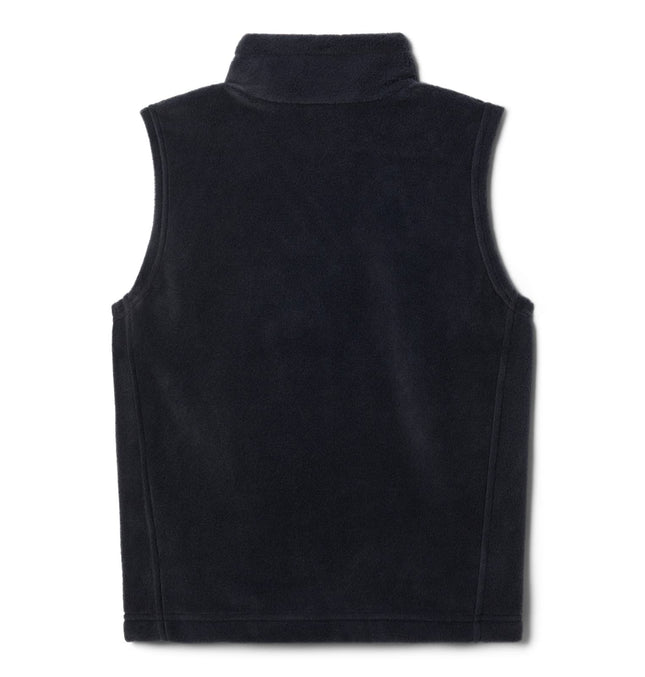 Columbia Boys' Steens Mountain Fleece Vest, Black, X-Small