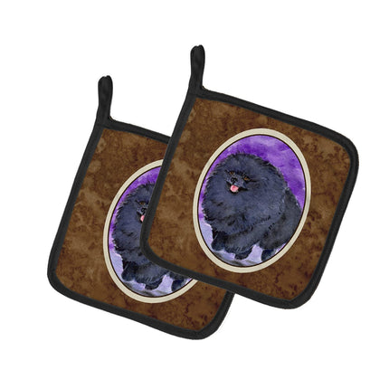 Caroline's Treasures Pomeranian Pair of Pot Holder