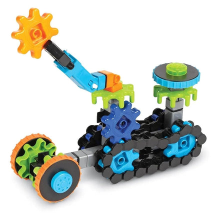 Learning Resources Gears Gears Gears Treadmobiles, STEM, Building Set, 108 Pieces, Ages 5+,Multicolor,Medium