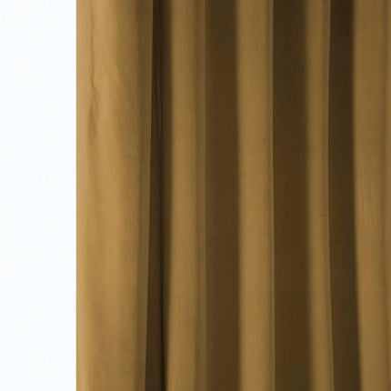 HPD Half Price Drapes Heritage Plush Velvet Curtains 84 Inches Long Room Darkening Curtains for Bedroom & Living Room 50W x 84L, (1 Panel), Retro Gold