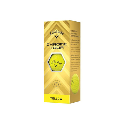Callaway Golf Chrome Tour Golf Ball, Yellow