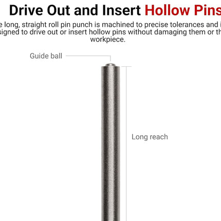 TEKTON 7/32 Inch Roll Pin Punch | 66067 | Made in USA