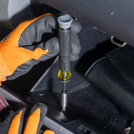 Juego de destornilladores de precisión de brocas micro-trinquete de 64 piezas Klein Tools 32787 con estuche modular, magnético, de precisión, brocas estándar y destornilladores de tuerca