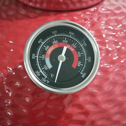 BBQ Temperature Gauge Waterproof Large Face for Kamado Joe Barbecue Charcoal Grill - Stainless Steel 150-900°F Cooking Thermometer for Oven Wood Stove Accessories - Easy Setup