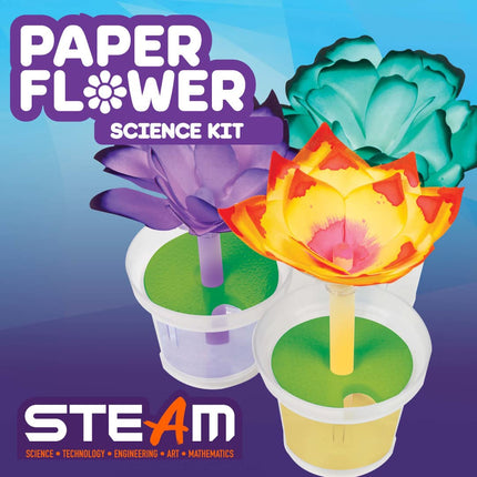 Crayola Kit de ciencia de flores de papel, flores que cambian de color, regalo para niños de 7, 8, 9, 10 años