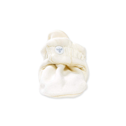 Burt's Bees Baby Baby Boys' Quilted Bee Booties Slipper Sock, Eggshell White, 6-9 Months
