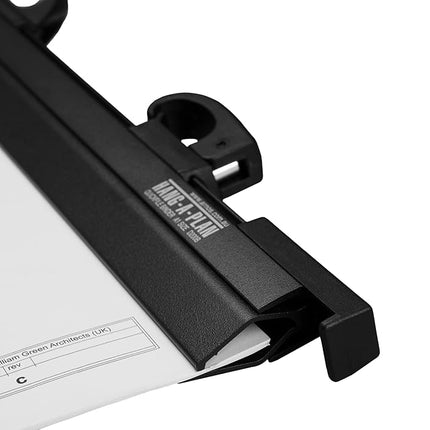 Arnos Hang-A-Plan Quickfile Plan Binder Clamp, A1 Size, Black