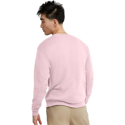 Hanes ComfortBlend EcoSmart Men`s Crew Sweatshirt, P160, M Pale Pink