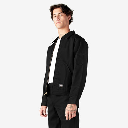 Dickies Men's Unlined Eisenhower Jacket, Black, X-Large Big Tall
