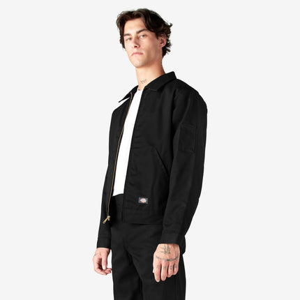 Dickies Men's Unlined Eisenhower Jacket, Black, 3X-Large Big Tall