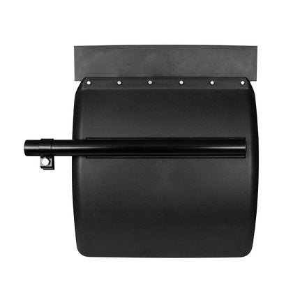 United Pacific 10714 Competition Series 24” x 24” Heavy-Duty Black Poly Quarter Fender Set w/Tube Bracket, Internal Mounting – ONE Set (Pack of 2)
