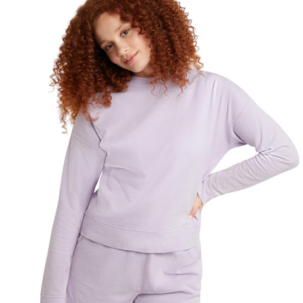 Hanes Womens Originals Garment Dyed Sweatshirt, Fl