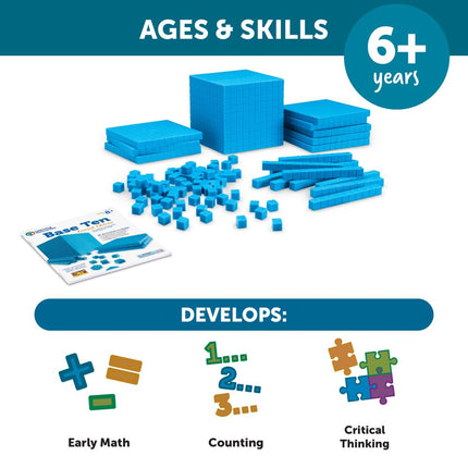 Learning Resources Grooved Plastic Base Ten Starter Set