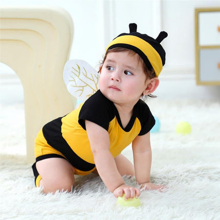 Dressy Daisy Newborn Honey Bee Romper Costume Set, Yellow, Size 000
