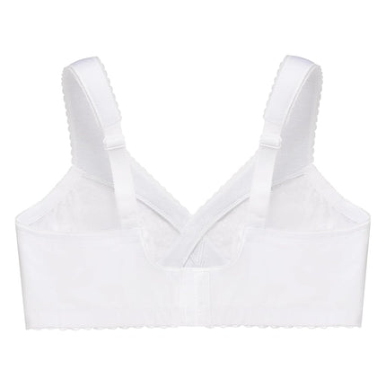 Glamorise MagicLift Cotton Support Wirefree Bra 1001 (Women's & Women's Plus) White
