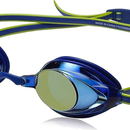 Speedo 7750130-Blue-1SZ, 2.0 Jr. Vanquisher Mirrored Swim Goggles, One Size, Blue