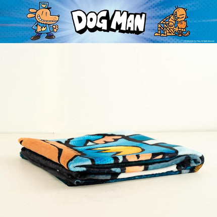 Manta de felpa suave y acogedora Franco Dog Man Supa Book para niños, 46 x 60 pulgadas (producto con licencia oficial)
